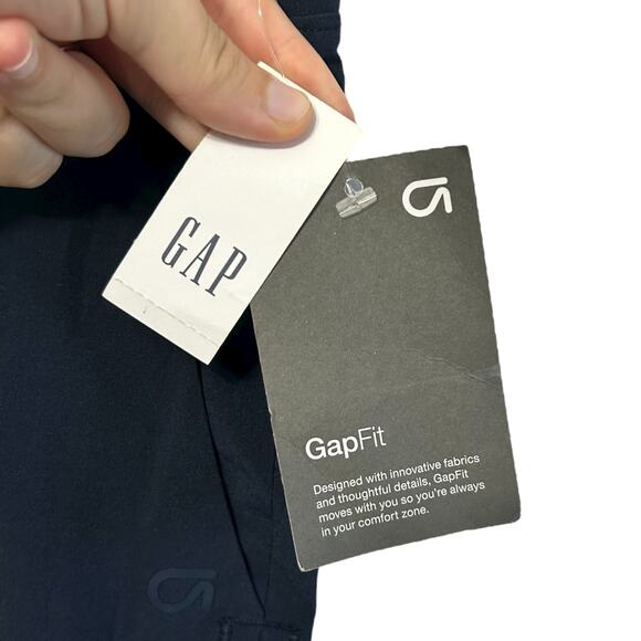 GapFit Recycled Runaround Joggers NWT Women's Sz M True Indigo Minimalist Sporty - Picture 3 of 8